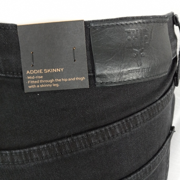 FRYE Addie Mid-Rise Skinny Dark Black Jeans - Picture 3 of 7